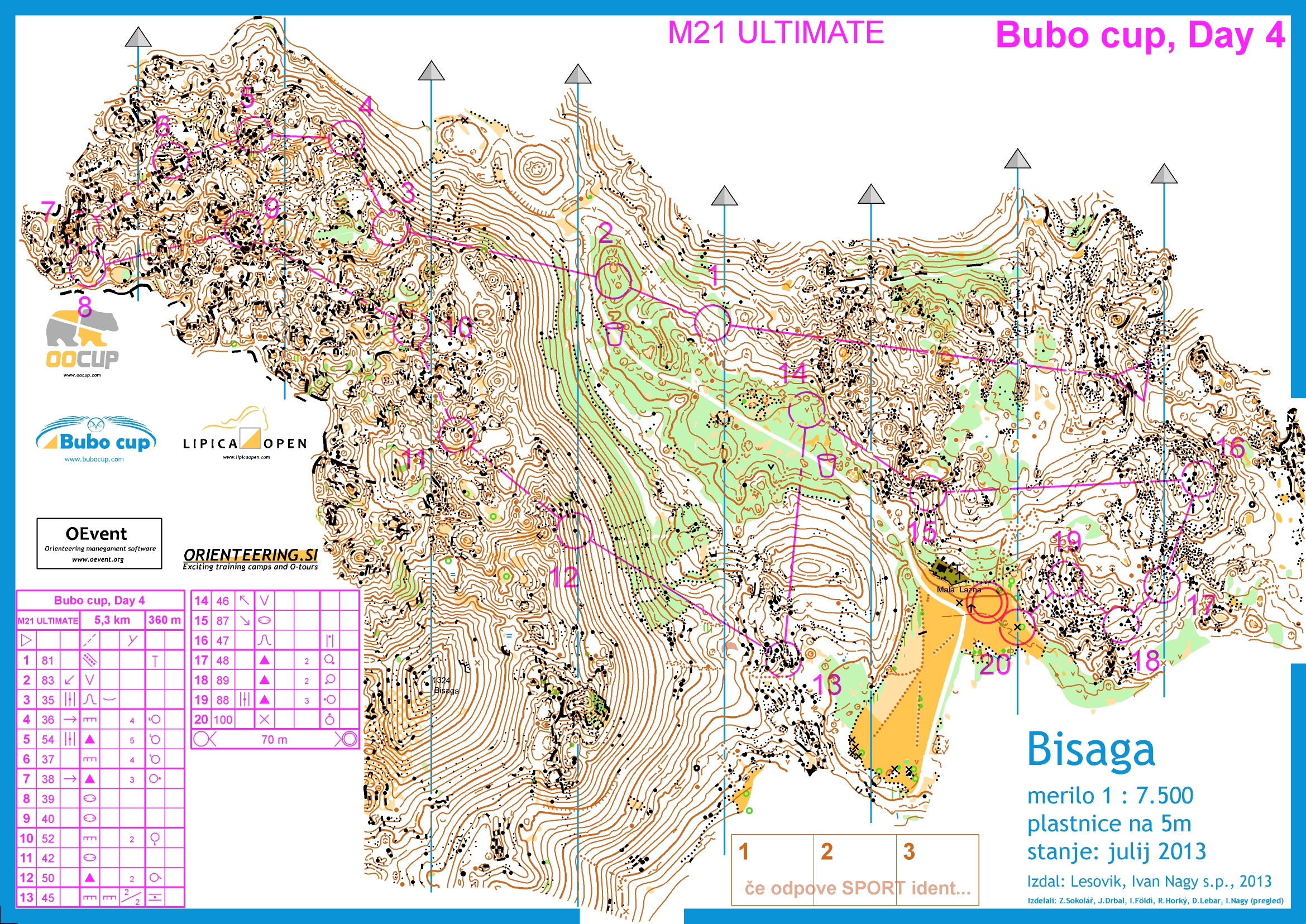 Bubo cup, Stage 4 M21 ULTIMATE (19-07-2013)